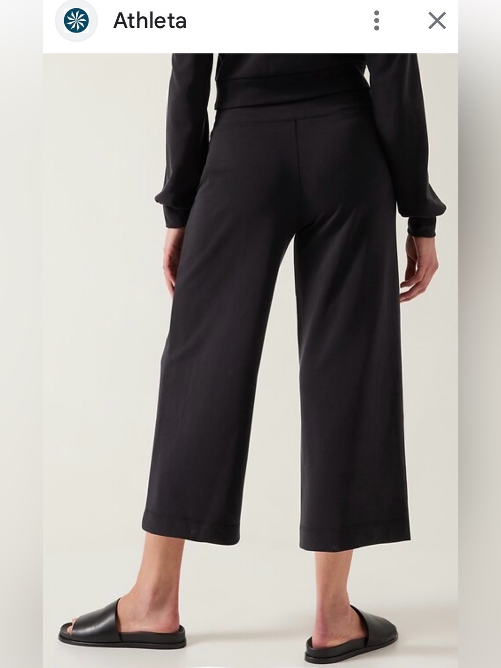 Athleta Seasoft Wide Cropped Pants